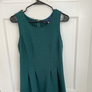 Womens formal green embroidered mini dress